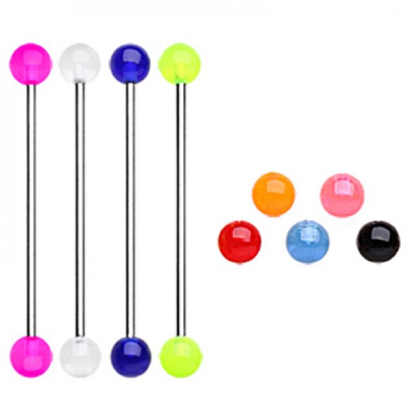 Acrylic UV Balls Industrial Barbells