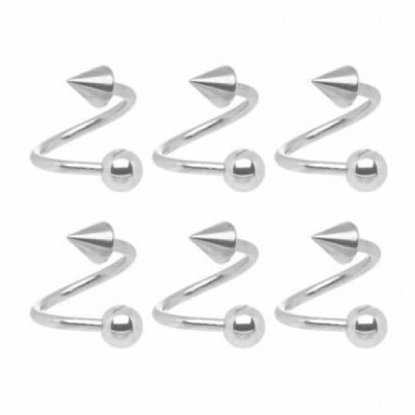 Surgical Steel Ball / Cone Sprial / Twister Barbells