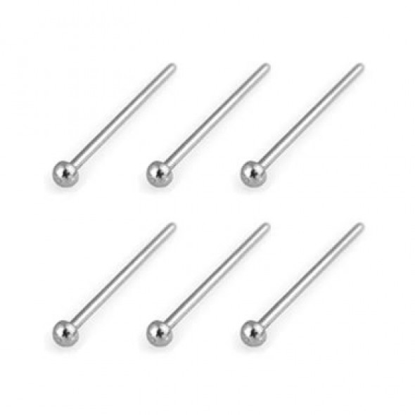 Surgical Steel Dome Ball Head Fishtail Nose Stud Rings