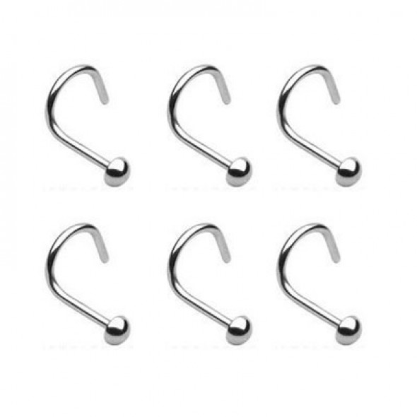 Surgical Steel Dome Ball Head Nose Screw Nose Stud Rings