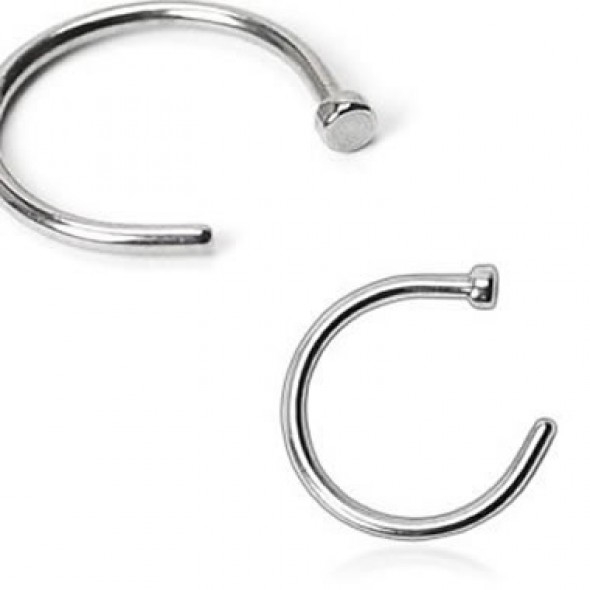 Surgical Steel Hoop Nose Rings