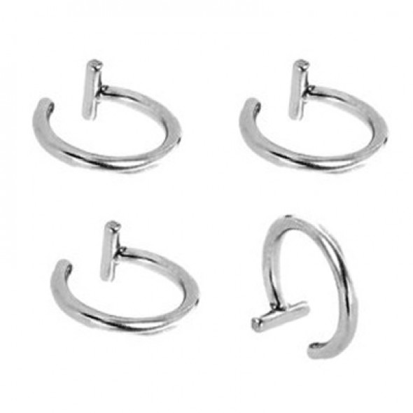 Surgical Steel One Closure Fake Cartilage Tragus Rings