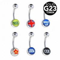 Picture Logo G23 Titanium Navel Belly Ring