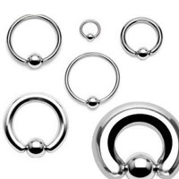 Surgical Steel Captive Bead Rings