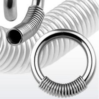 Spring Surgical Steel Captive Bead Rings