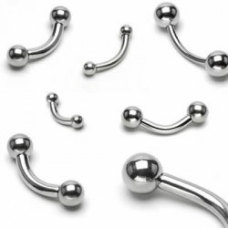 Surgical Steel Ball Banana / Curved Barbells