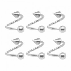 Surgical Steel Ball / Cone Sprial / Twister Barbells
