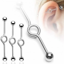Surgical Steel Circle Industrial Barbells
