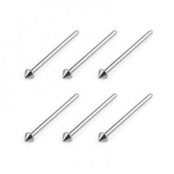 Surgical Steel Cone Head Fishtail Nose Stud Rings
