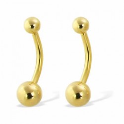 Gold Plated Surgical Steel Navel Belly Rings