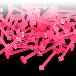 Pink Flexible Bioplast Straight Retainers
