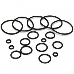 Flexible Black Rubber O-Rings Body Jewelry Parts