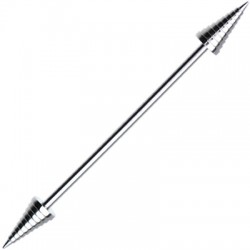 Steped Cone Surgical Steel Industrial Barbells