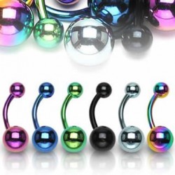 Titanium Anodized Surgical Steel Navel Belly Rings