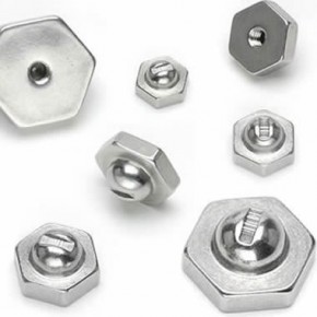 Surgical Steel Hexagonal Screw Nuts Body Jewelry Replacement